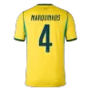 Brazil MARQUINHOS #4 Soccer Jersey Home Custom Shirt World Cup 2026 - bestsoccerstore