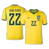 Brazil JOÃO PEDRO #22 Soccer Jersey Home Custom Shirt World Cup 2026 - bestsoccerstore