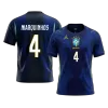 Brazil MARQUINHOS #4 Soccer Jersey Away Custom Shirt World Cup 2026 - bestsoccerstore
