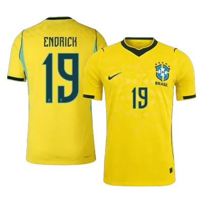 Brazil ENDRICK #19 Custom Player Version Home Soccer Jersey World Cup 2026 - bestsoccerstore