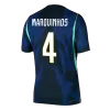 Brazil MARQUINHOS #4 Custom Player Version Away Soccer Jersey World Cup 2026 - bestsoccerstore