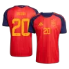 Spain PEDRI #20 Soccer Jersey Home Custom Shirt World Cup 2026 - bestsoccerstore