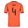 Netherlands VIRGIL #4 Custom Player Version Home Soccer Jersey World Cup 2026 - bestsoccerstore