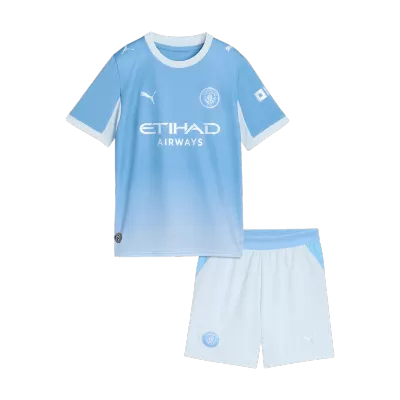 Kids Manchester City Home Custom Soccer Kits 2026/27 - bestsoccerstore