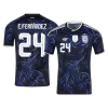 Argentina E. FERNÁNDEZ #24 Soccer Jersey Away Custom Shirt World Cup 2026 - bestsoccerstore