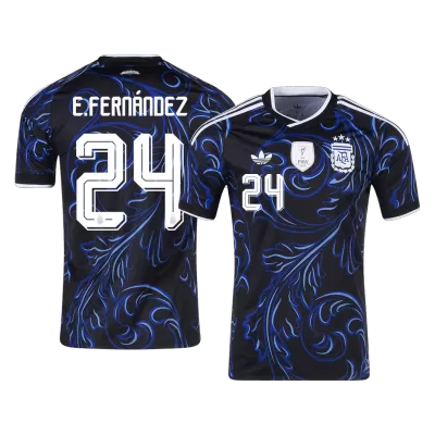 Argentina E. FERNÁNDEZ #24 Soccer Jersey Away Custom Shirt World Cup 2026 - bestsoccerstore