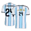 Argentina E. FERNÁNDEZ #24 Player Version Home Soccer Jersey World Cup 2026 - bestsoccerstore