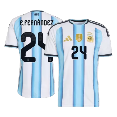Argentina E. FERNÁNDEZ #24 Player Version Home Soccer Jersey World Cup 2026 - bestsoccerstore