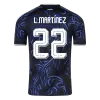 Argentina L. MARTÍNEZ #22 Soccer Jersey Away Custom Shirt World Cup 2026 - bestsoccerstore
