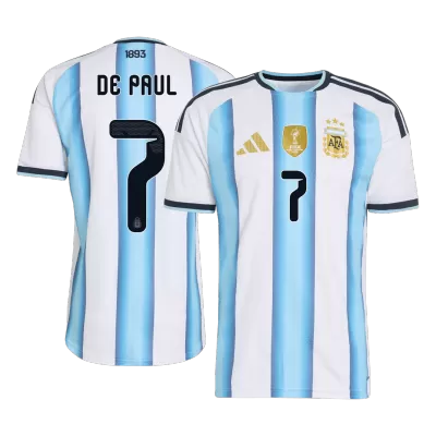 Argentina DE PAUL #7 Player Version Home Soccer Jersey World Cup 2026 - bestsoccerstore