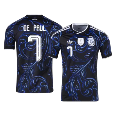 Argentina DE PAUL #7 Soccer Jersey Away Custom Shirt World Cup 2026 - bestsoccerstore