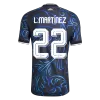 Argentina L. MARTÍNEZ #22 Custom Player Version Away Soccer Jersey World Cup 2026 - bestsoccerstore