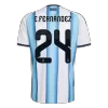 Argentina E. FERNÁNDEZ #24 Soccer Jersey Home Shirt World Cup 2026 - bestsoccerstore