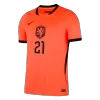 Netherlands F.DE JONG #21 Soccer Jersey Home Custom Shirt World Cup 2026 - bestsoccerstore