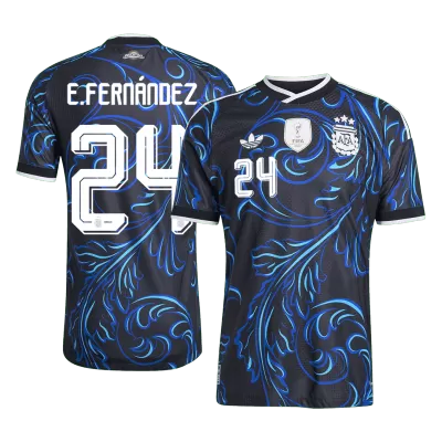 Argentina E. FERNÁNDEZ #24 Custom Player Version Away Soccer Jersey World Cup 2026 - bestsoccerstore
