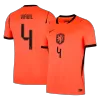 Netherlands VIRGIL #4 Soccer Jersey Home Custom Shirt World Cup 2026 - bestsoccerstore