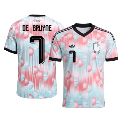 Belgium DE BRUYNE #7 Soccer Jersey Away Custom Shirt World Cup 2026 - bestsoccerstore