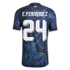 Argentina E. FERNÁNDEZ #24 Custom Player Version Away Soccer Jersey World Cup 2026 - bestsoccerstore