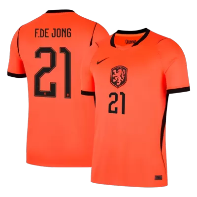 Netherlands F.DE JONG #21 Soccer Jersey Home Custom Shirt World Cup 2026 - bestsoccerstore
