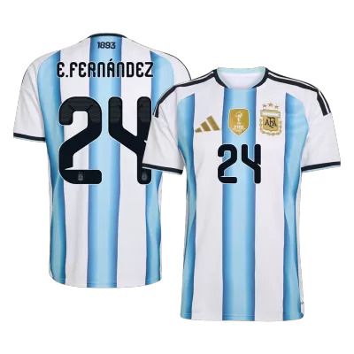 Argentina E. FERNÁNDEZ #24 Soccer Jersey Home Shirt World Cup 2026 - bestsoccerstore