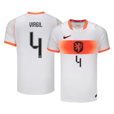 Netherlands VIRGIL #4 Soccer Jersey Away Custom Shirt World Cup 2026 - bestsoccerstore