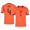 Netherlands VIRGIL #4 Custom Player Version Home Soccer Jersey World Cup 2026 - bestsoccerstore