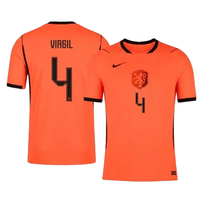 Netherlands VIRGIL #4 Custom Player Version Home Soccer Jersey World Cup 2026 - bestsoccerstore