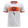 Netherlands VIRGIL #4 Custom Player Version Away Soccer Jersey World Cup 2026 - bestsoccerstore