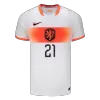 Netherlands F.DE JONG #21 Soccer Jersey Away Custom Shirt World Cup 2026 - bestsoccerstore