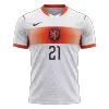 Netherlands F.DE JONG #21 Custom Player Version Away Soccer Jersey World Cup 2026 - bestsoccerstore