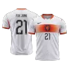 Netherlands F.DE JONG #21 Custom Player Version Away Soccer Jersey World Cup 2026 - bestsoccerstore