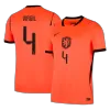 Netherlands VIRGIL #4 Soccer Jersey Home Custom Shirt World Cup 2026 - bestsoccerstore