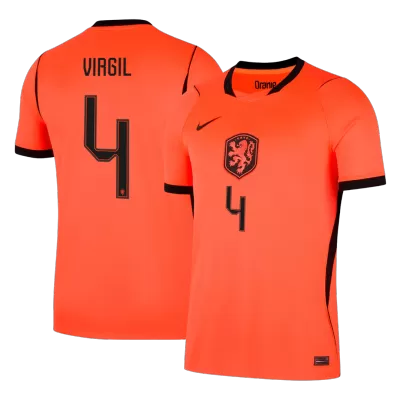 Netherlands VIRGIL #4 Soccer Jersey Home Custom Shirt World Cup 2026 - bestsoccerstore