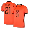 Netherlands F.DE JONG #21 Soccer Jersey Home Custom Shirt World Cup 2026 - bestsoccerstore