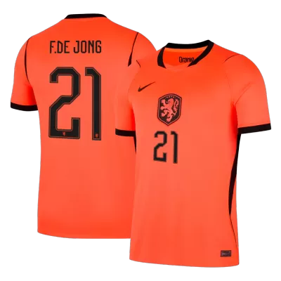 Netherlands F.DE JONG #21 Soccer Jersey Home Custom Shirt World Cup 2026 - bestsoccerstore