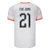 Netherlands F.DE JONG #21 Soccer Jersey Away Custom Shirt World Cup 2026 - bestsoccerstore