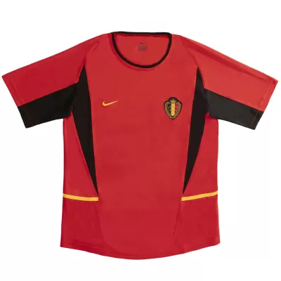 Belgium World Cup 2002 Retro Jersey Home Soccer Shirt - bestsoccerstore