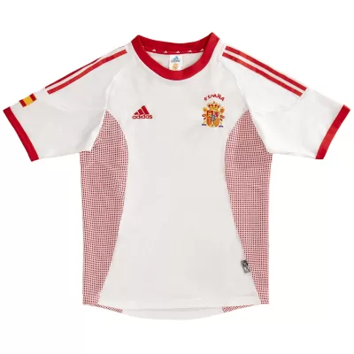 Spain World Cup 2002 Retro Jersey Away Soccer Shirt - bestsoccerstore