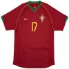 C.Ronaldo #17 Portugal 2006 Retro Jersey Home Soccer Shirt - bestsoccerstore