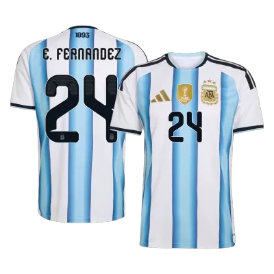 Argentina E. FERNANDEZ #24 Soccer Jersey Home Shirt World Cup 2026 - bestsoccerstore