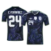 Argentina E. FERNANDEZ #24 Soccer Jersey Away Custom Shirt World Cup 2026 - bestsoccerstore