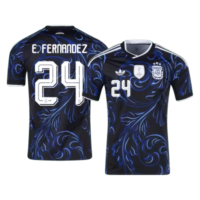 Argentina E. FERNANDEZ #24 Soccer Jersey Away Custom Shirt World Cup 2026 - bestsoccerstore