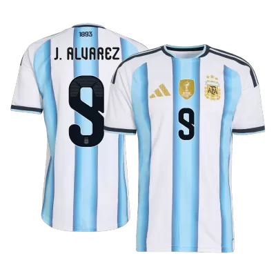 J.ALVAREZ #9 Argentina Soccer Jersey Home Shirt World Cup 2026 - bestsoccerstore