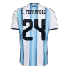 Argentina E. FERNANDEZ #24 Soccer Jersey Home Shirt World Cup 2026 - bestsoccerstore