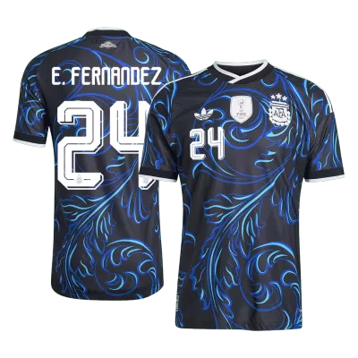 Argentina E. FERNANDEZ #24 Custom Player Version Away Soccer Jersey World Cup 2026 - bestsoccerstore