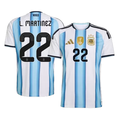 L.MARTINEZ #22 Argentina Soccer Jersey Home Shirt World Cup 2026 - bestsoccerstore