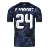 Argentina E. FERNANDEZ #24 Soccer Jersey Away Custom Shirt World Cup 2026 - bestsoccerstore