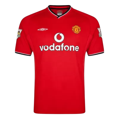 Manchester United 2000/02 Retro Jersey Home Soccer Shirt - bestsoccerstore