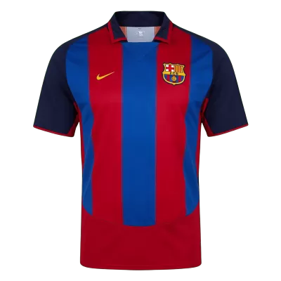 Barcelona 2003/04 Retro Jersey Home Soccer Shirt - bestsoccerstore