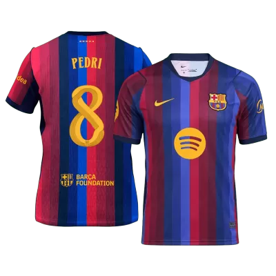 Barcelona PEDRI #8 Soccer Jersey Home Custom Shirt 2026/27 - UCL - bestsoccerstore